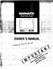 MAGNAVOX PS1963C121 Owner's Manual