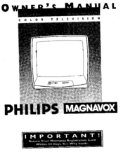 Philips/Magnavox PS1964C1 Owner's Manual