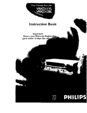 Philips VKRD11YL Instruction Book