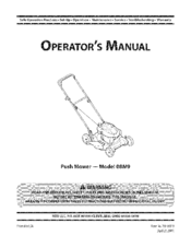 MTD 08M9 Operator's Manual