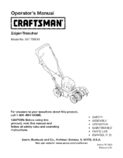 Craftsman 247.796510 Operator's Manual