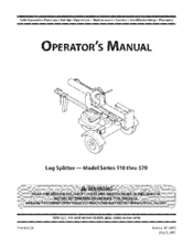 MTD 510 Series Operator's Manual