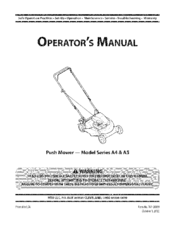 MTD Series A4 Operator's Manual