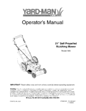 Yard-Man 565 Operator's Manual