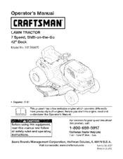 Craftsman 247.288870 Operator's Manual