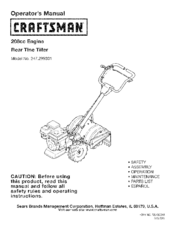 Craftsman 247.299301 Operator's Manual