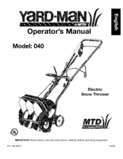Yard-Man 40 Operator's Manual