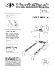 Nordictrack T9ci Treadmill Manuals ManualsLib