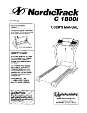 NORDICTRACK C 1800i User Manual