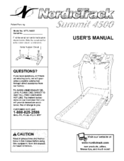 NORDICTRACK SUMMIT 4500 NTTL16902 User Manual