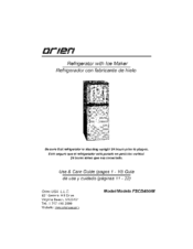 Orien FSCD400IM Use & Care Manual