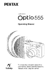 PENTAX Optio 555 Operating Manual