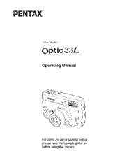 PENTAX Optio 33L Operating Manual