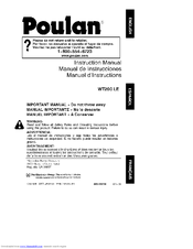 Poulan Pro WT200LE Instruction Manual