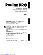 Poulan Pro SM400 Instruction Manual