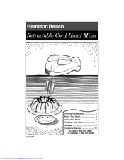 Hamilton Beach 840106200 User Manual