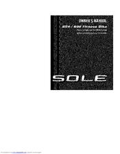 SOLE R92 Owner's Manual