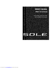 Sole F60 Owner's Manual