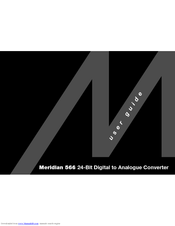 Meridian 566 User Manual
