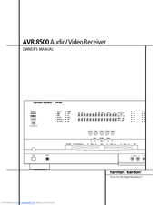 Harman-Kardon AVR8500 Owner's Manual