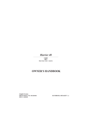 Hayter harrier 48 485A Owner's Handbook Manual