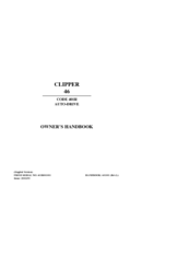 Hayter Clipper 46 401R Owner's Handbook Manual