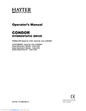 Hayter CONDOR 510D Operator's Manual