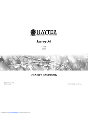 Hayter Envoy 36 100E Owner's Handbook Manual