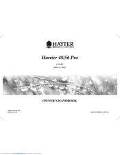 Hayter Harrier 48/56 Pro 566G Owner's Handbook Manual
