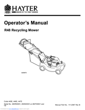 Hayter R48 446E Operator's Manual
