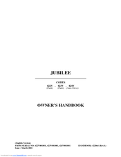 Hayter JUBILEE Owner's Handbook Manual