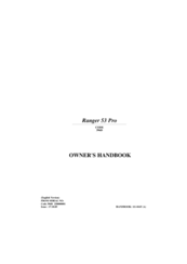 Hayter Ranger 53 Pro 396D Owner's Handbook Manual