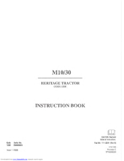 Hayter M10/30 133E Instruction Book