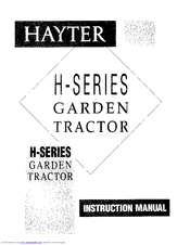 Hayter H1842 Instruction Manual