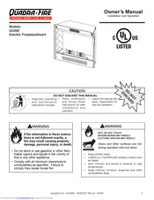 Quadra-Fire VILLAGE QV26E Owner's Manual