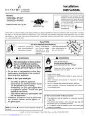 Hearth and Home Technologies ODGO324-IPI-NG Installation Instructions Manual
