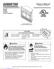 Hearth and Home Technologies QV32E (120V) Owner's Manual