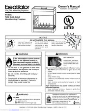 Heatilator FL92 Owner's Manual