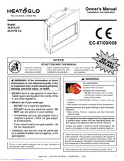 Heat & Glo XLR-PB-CE Owner's Manual