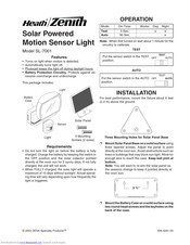 Heath Zenith SL-7001 Installation Manual