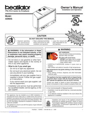 Heatiator ADI60S Owner's Manual