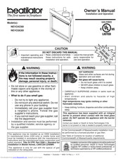 Heatiator NEVO3630I Owner's Manual