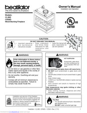 Heatiator CL36D Owner's Manual