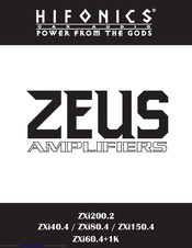 Hifionics Zeus ZXI40.4 User Manual
