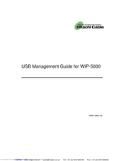 Hitachi WIP-5000 Usb Management Manual