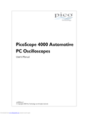 Pico Macom PicoScope 4000 Series User Manual