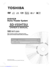 TOSHIBA SD-V55HTSU Owner's Manual