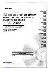 toshiba sd v392 dvd vcr combo manual