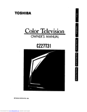 TOSHIBA CZ27T31 Owner's Manual