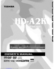 TOSHIBA HD-A2KU Owner's Manual